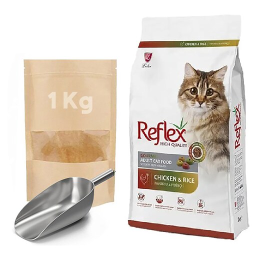 غذای خشک گربه رفلکس مولتی کالر| 1 کیلویی