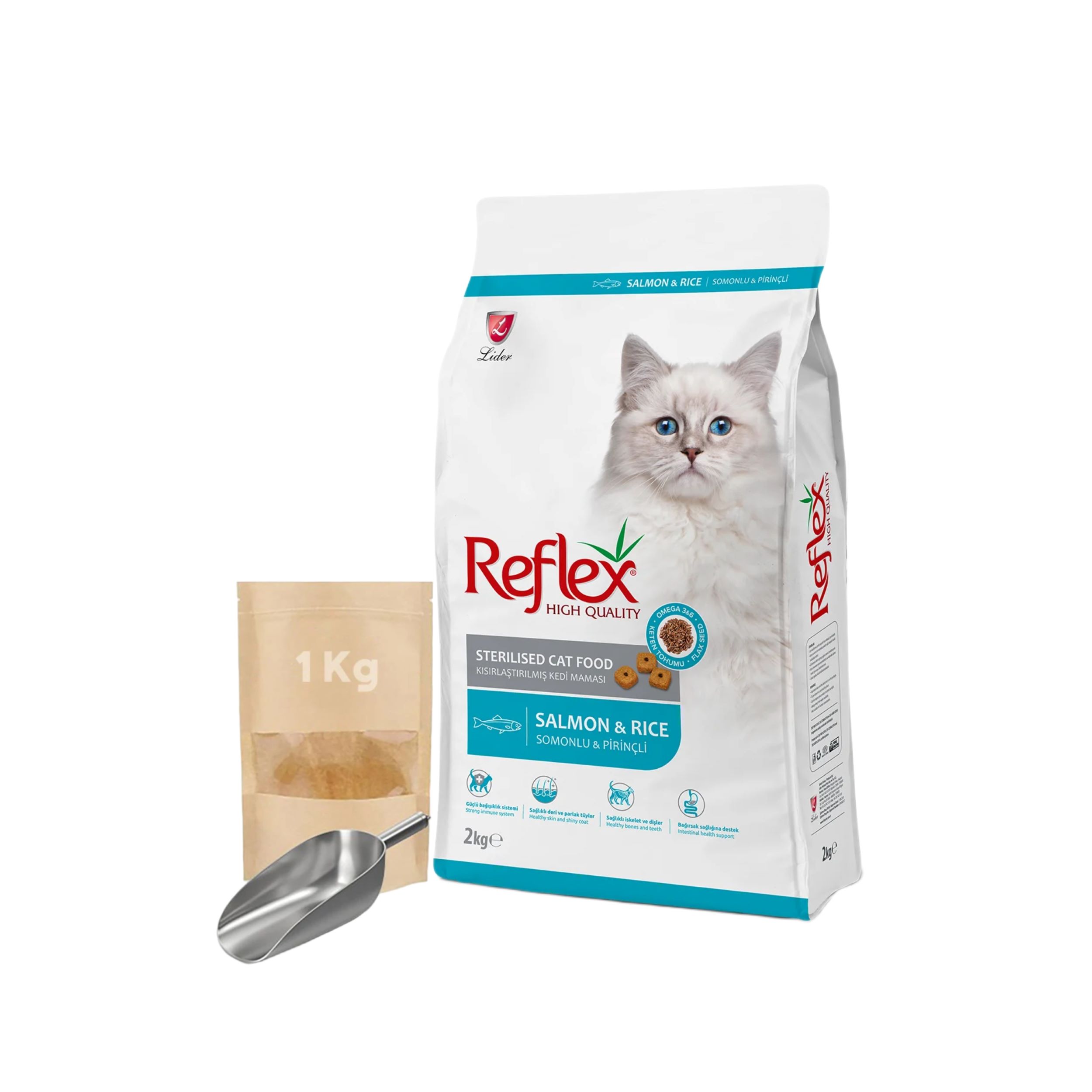 رفلکس گربه عقیم سالمون یک کیلویی